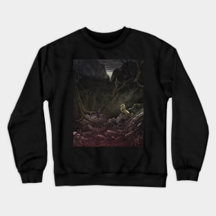 High Resolution Gustave Doré Illustration Dante Beholds a Lion Tinted Crewneck Sweatshirt